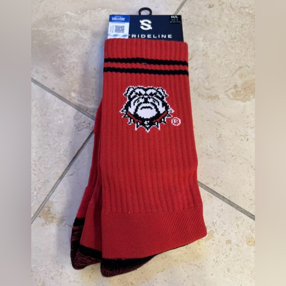 NWT Strideline Georgia Bulldogs socks L 8.5-12